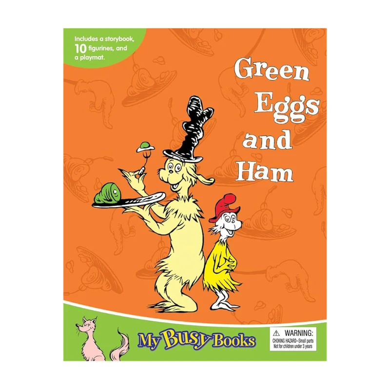 Dr. Seuss Green Eggs and Ham My Busy Books Board Book - Basic Concept