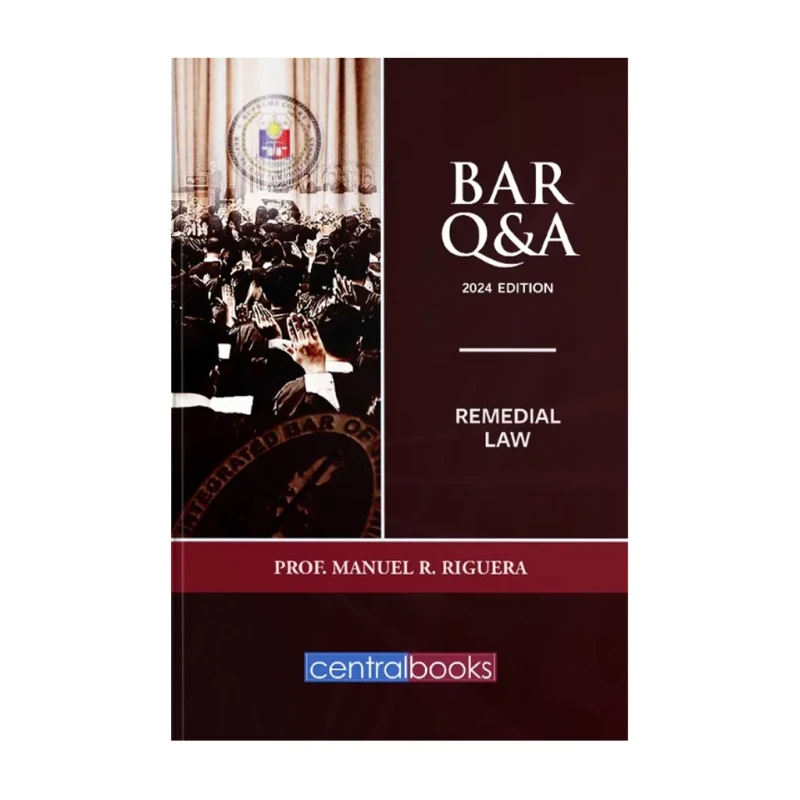 Bar Q & A: Remedial Law (2024) by Prof. Manuel Riguera - Trade Paperback - Academic