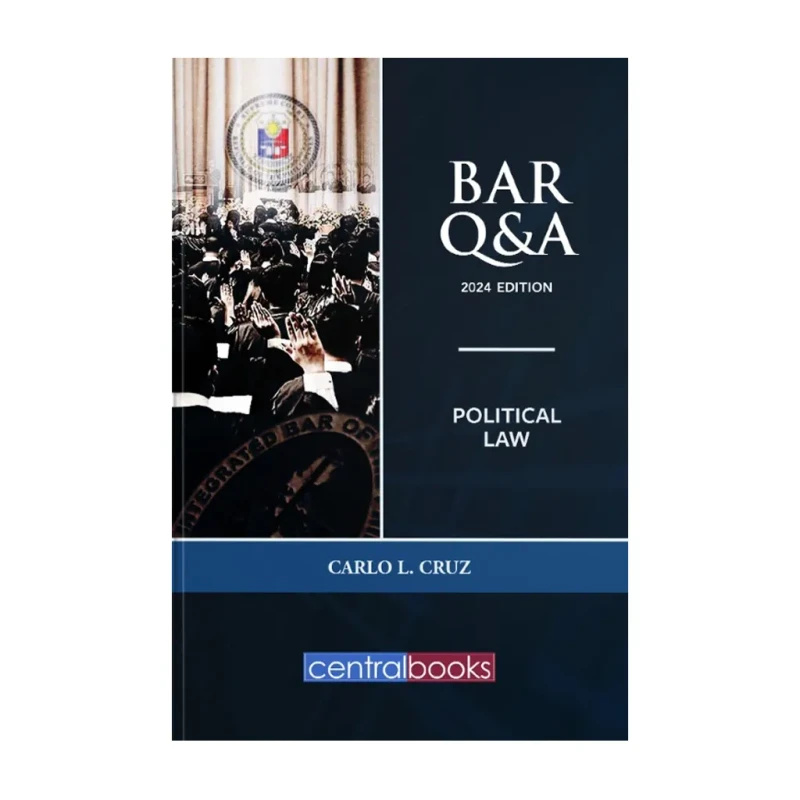 Bar Q & A: Political Law (2024) by Carlo Cruz - Trade Paperback - Academic