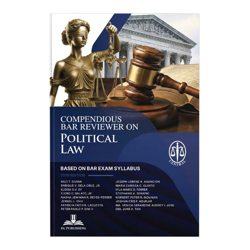 *SPECIAL ORDER* Compendious Bar Reviewer on Political Law (2026) by Dean Nilo Divina - Trade Paperback