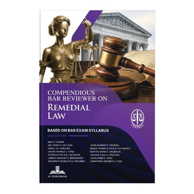 *SPECIAL ORDER* Compendious Bar Reviewer on Remedial Law (2026) by Dean Nilo Divina - Trade Paperback