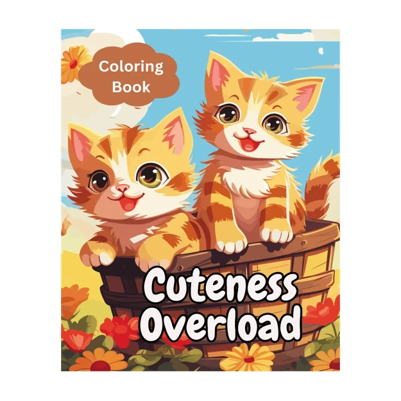 Cuteness Overload Coloring Book - Trade Paperback - Activity Books for Kids