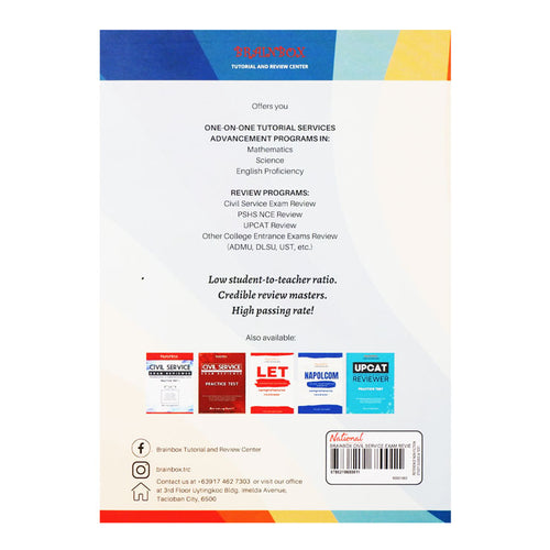 Brainbox Civil Service Reviewer Third Edition by Faye Colas - Trade Paperback - Reference Books