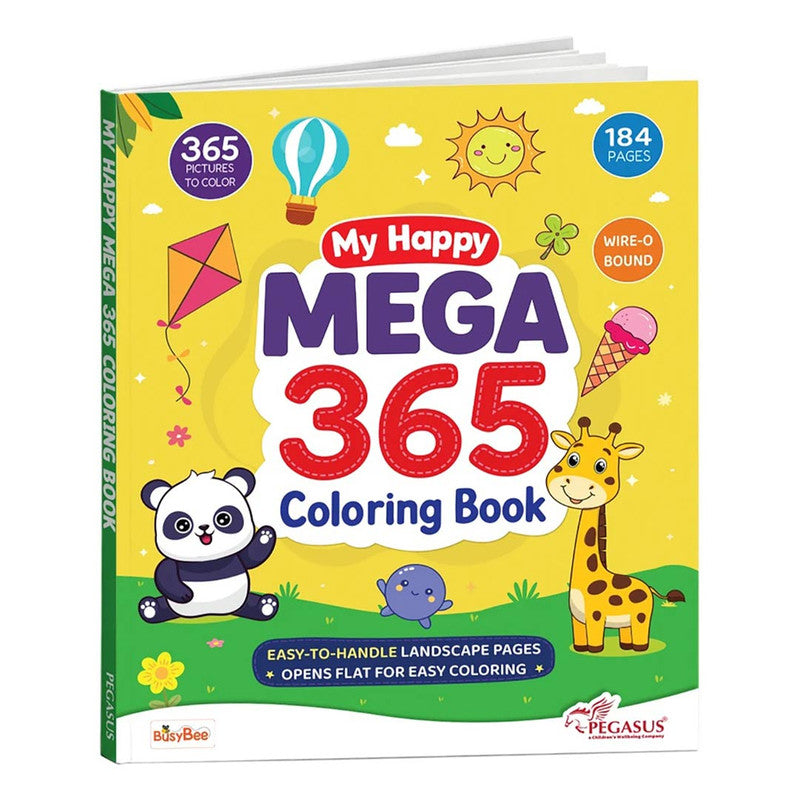 My Happy Mega 365 Colouring Book Trade Paperback