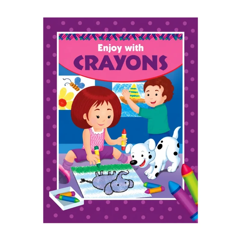 Enjoy With Crayons Girl Violet Trade Paperback By Sunrise Publishers