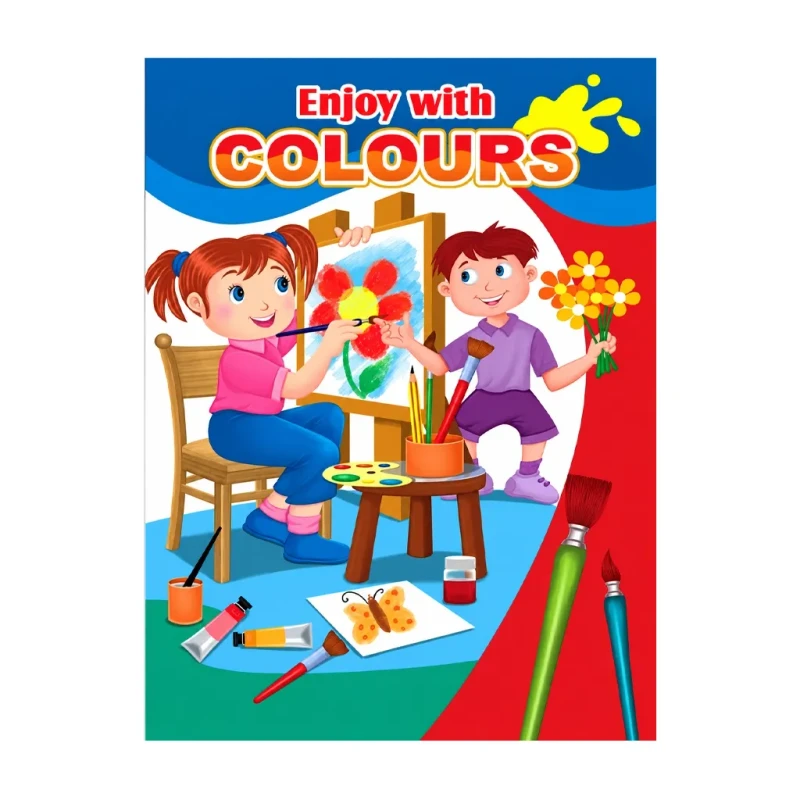 Enjoy With Colours-1 Paperback - Coloring Books For Kids