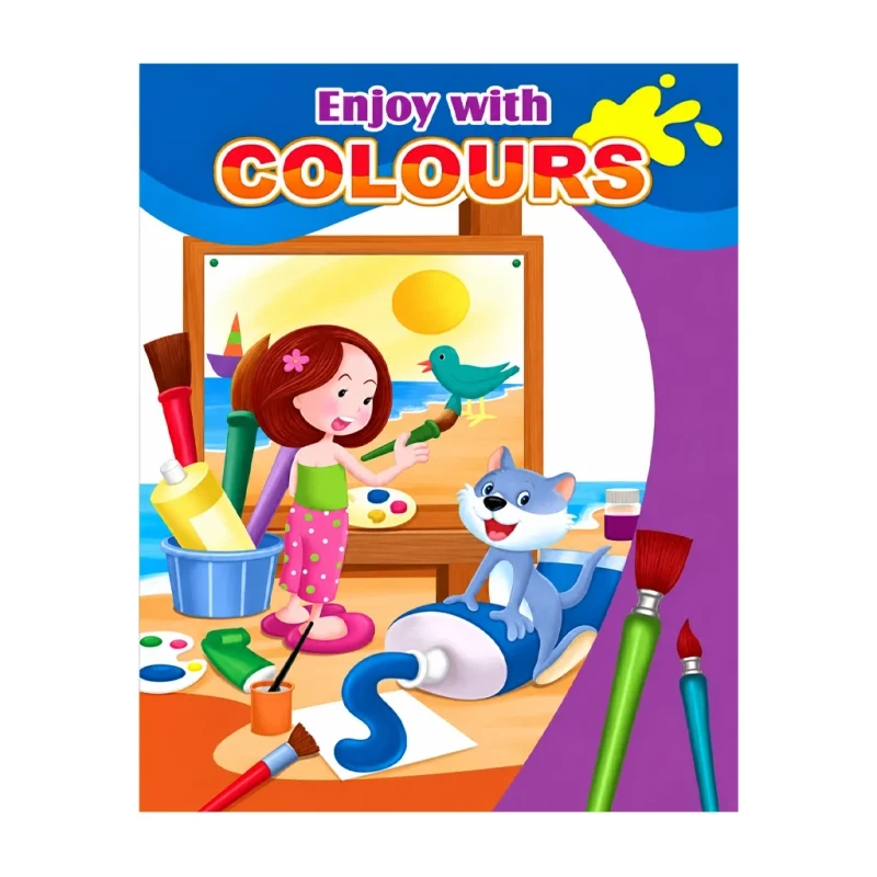 Enjoy With Colours-3 Paperback - Coloring Books For Kids