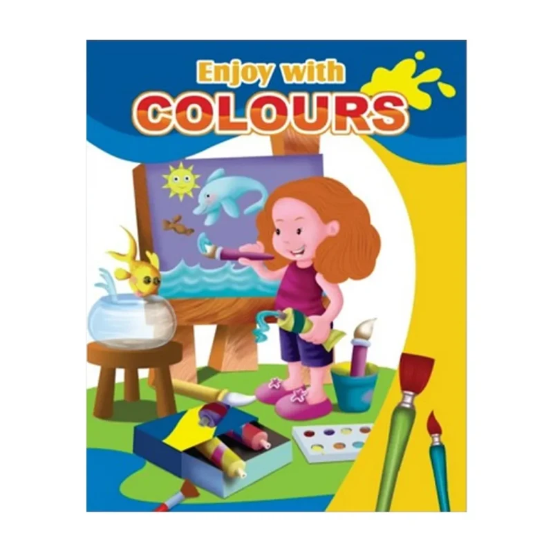 Enjoy With Colours-4 Paperback - Coloring Books For Kids