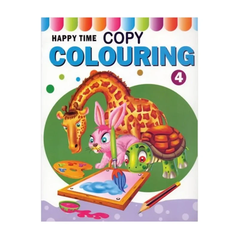 Happy Time Colouring Book 4 Trade Paperback By Sunrise Publishers