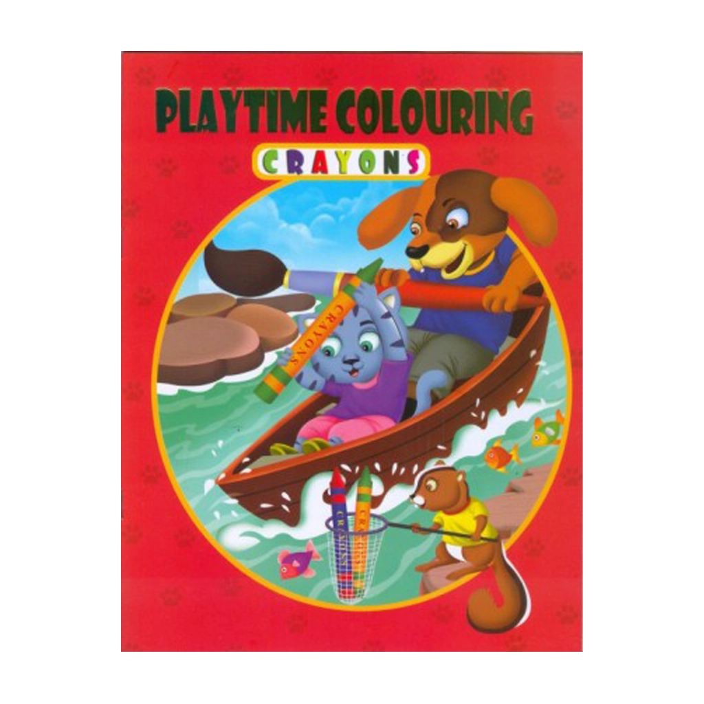 Playtime Coloring Crayons 5 Trade Paperback By Sunrise Publishers