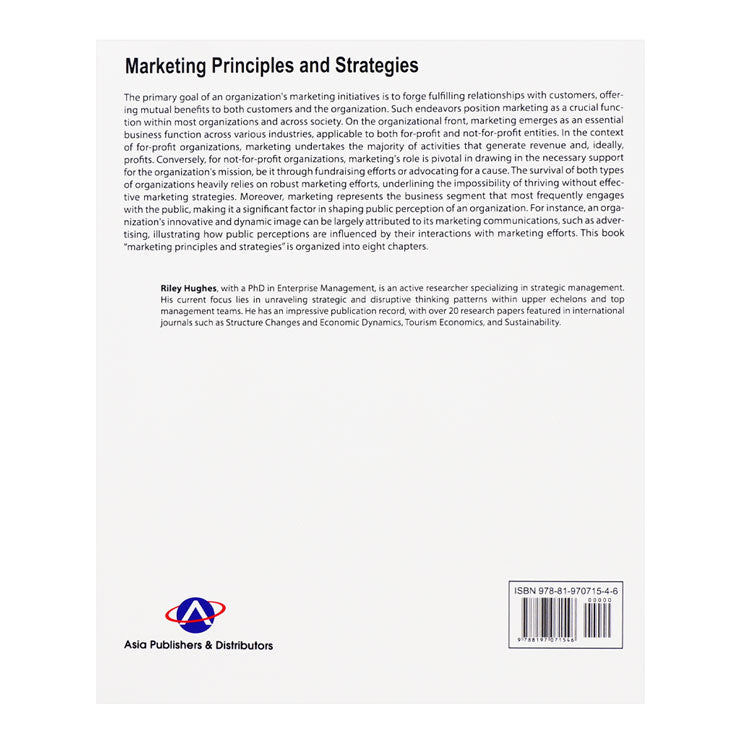 Marketing Principles and Strategies by Riley Hughes - Trade Paperback - College Books
