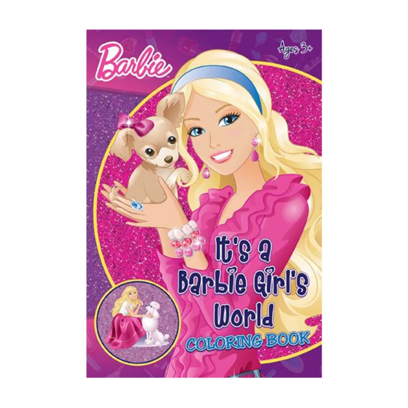Barbie - It's A Barbie Girl's World Coloring Book Trade Paperback