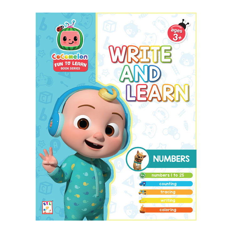Cocomelon Write & Learn: Numbers - Trade Paperback - Books For Kids