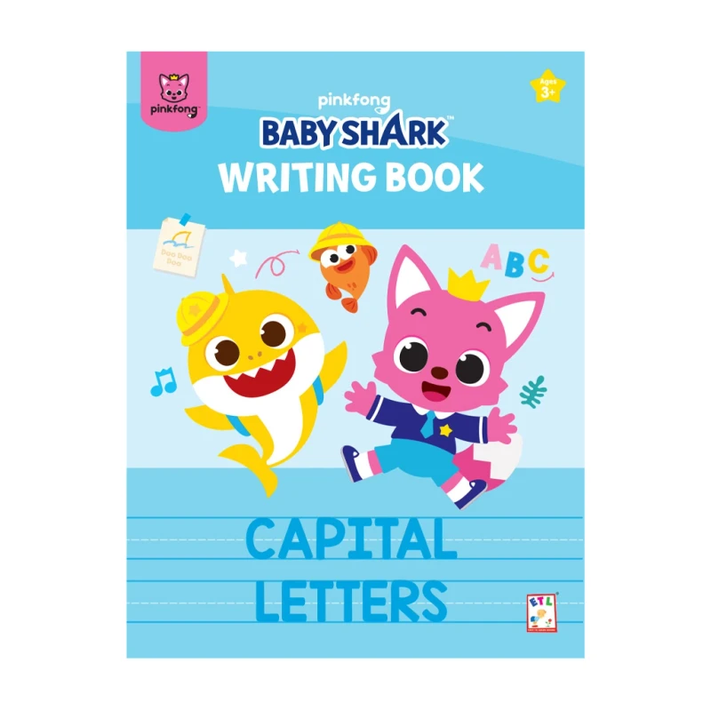 Pinkfong Baby Shark Writing Book Capital Letters - Trade Paperback - Books for Kids