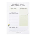 In Jesus Name Matatapos Ko To Memo Pad Jumbo - Stationery Pads