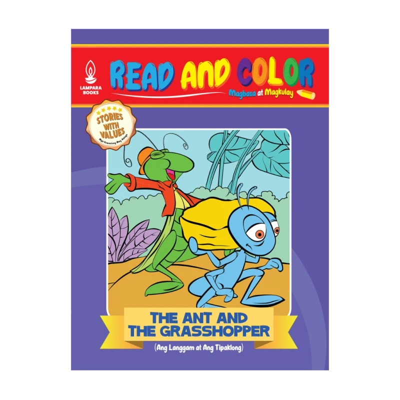 Read And Color: The Ant And The Grasshopper By Boots A Pastor - Trade Paperback - Books for Kids