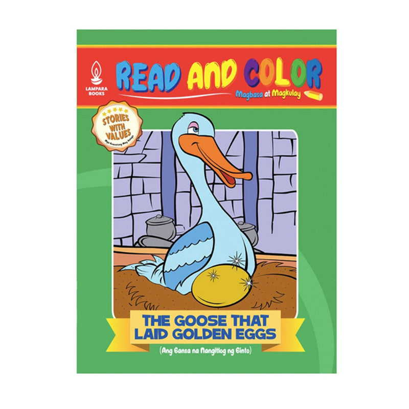 Read And Color: The Goose That Laid Golden Egg