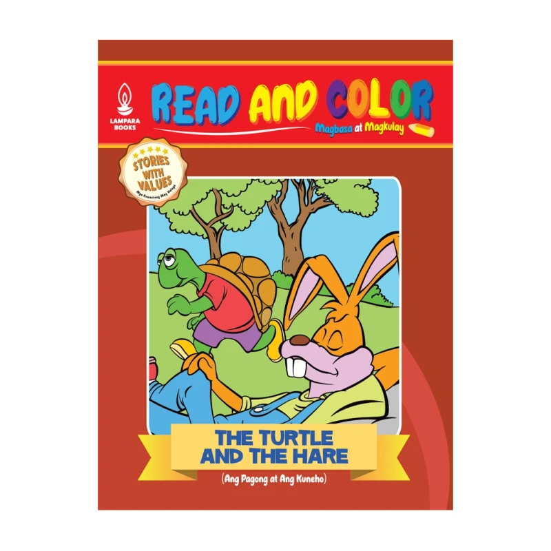 Read And Color: The Turtle And The Hare By Boots A Pastor - Trade Paperback - Books for Kids