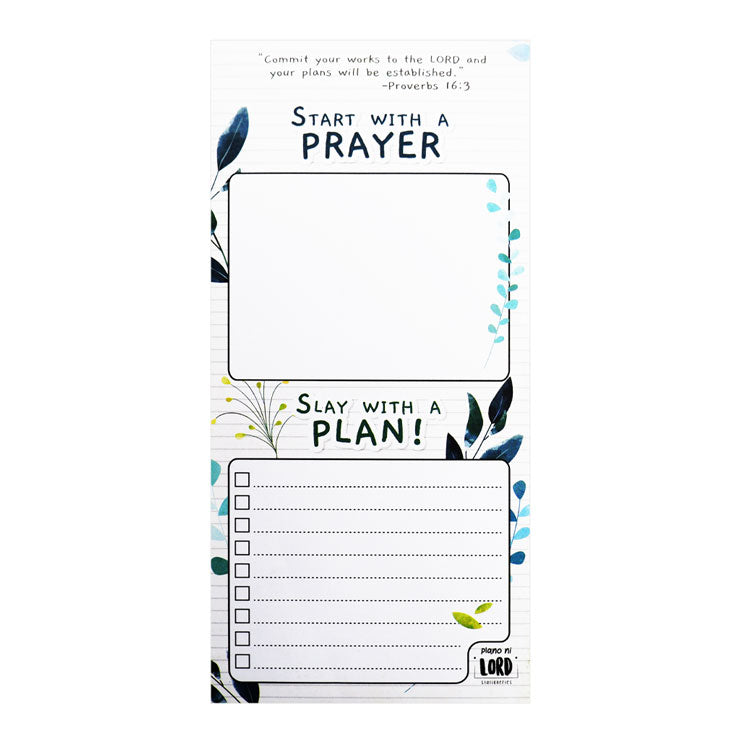 Start with A Prayer Slay with A Prayer Notepad - School & Office Supplies