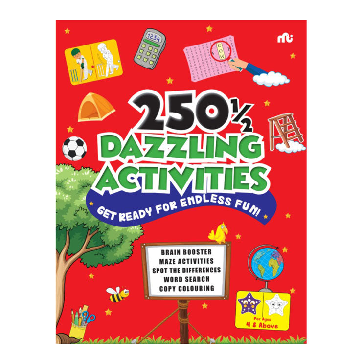 250 1/2 Dazzling Activities by Moon stone Board Book - Writing Workbooks