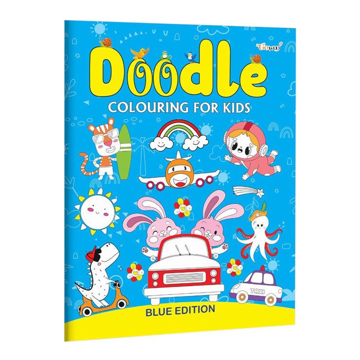 Doodle Colouring For Kids Blue Edition Trade Paperback - Activity/Workbooks