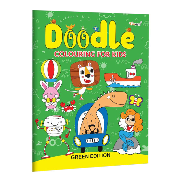 Doodle Colouring For Kids Green Edition Trade Paperback - Activity/Workbooks