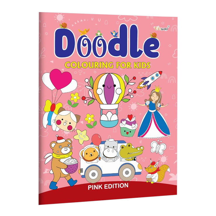 Doodle Colouring For Kids Pink Edition Trade Paperback - Activity/Workbooks