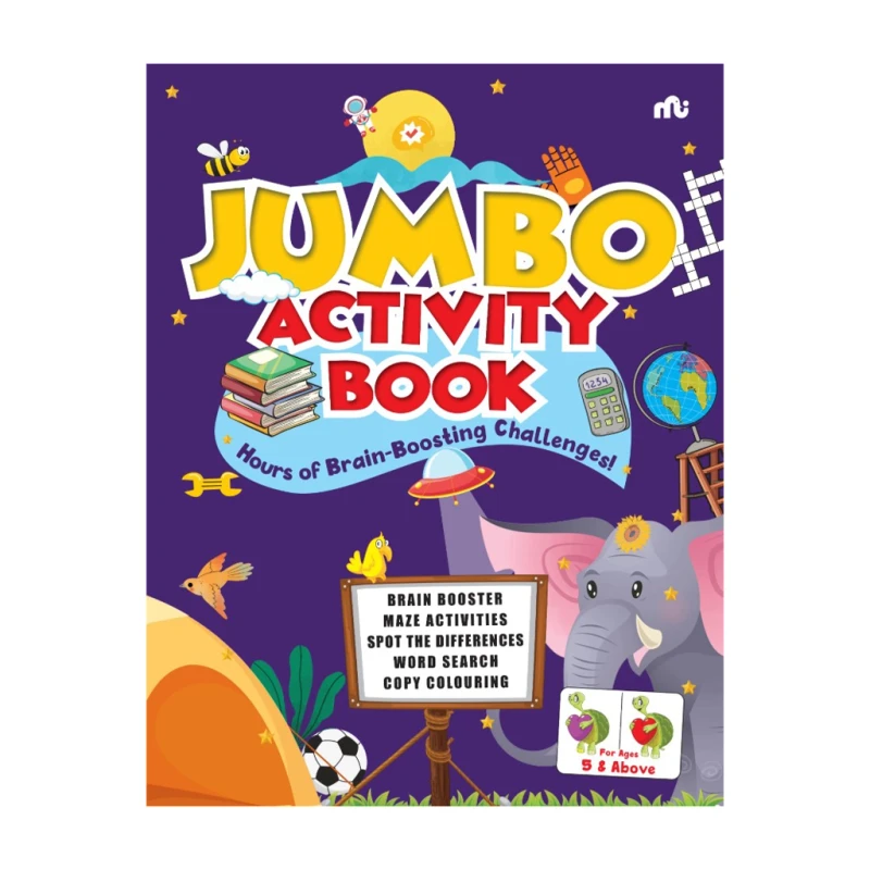 Jumbo Activity Book by Moon stone Board Book - Writing Workbooks