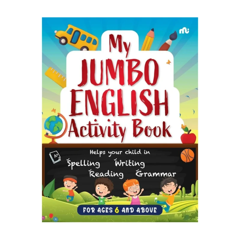 My Jumbo English Activity Book by Moon stone Board Book - English Workbooks