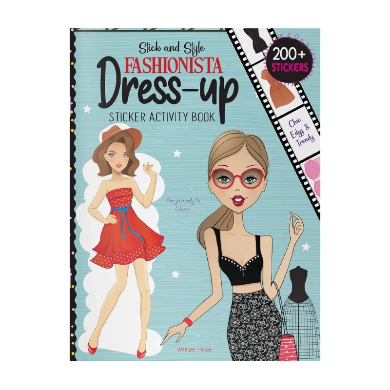 Stick And Style: Fashionista Dress-Up Sticker Activity Book Trade Paperback