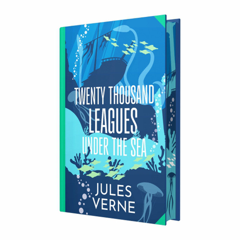 Stenciled Edges: Twenty Thousand Leagues Under The Sea by Jules Verne - Hardcover