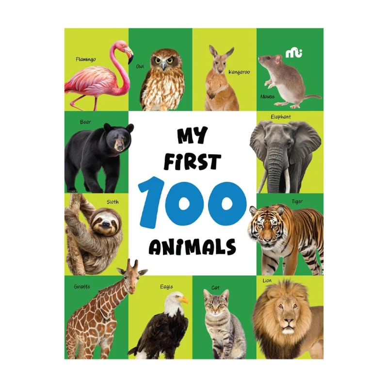 My First 100 Animals by Moon stone Board Book - Writing Workbooks