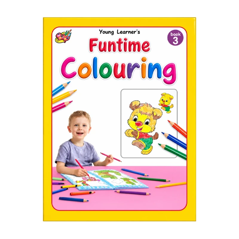 Funtime Colouring Book 3 A-7164 Trade Paperback - Books For Kids