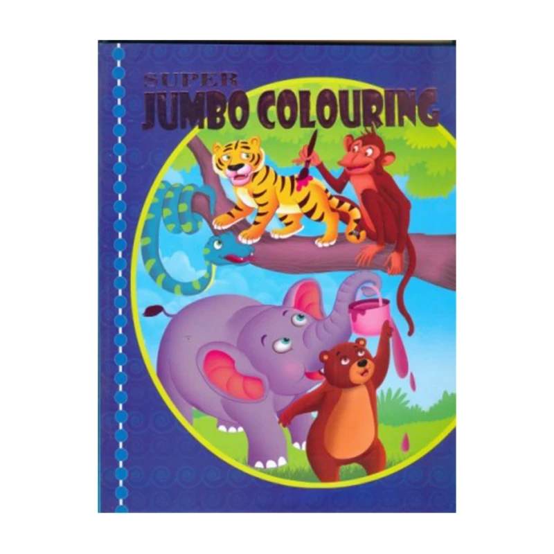 Super Jumbo Colouring Book 4 Trade Paperback - Coloring Books For Kids