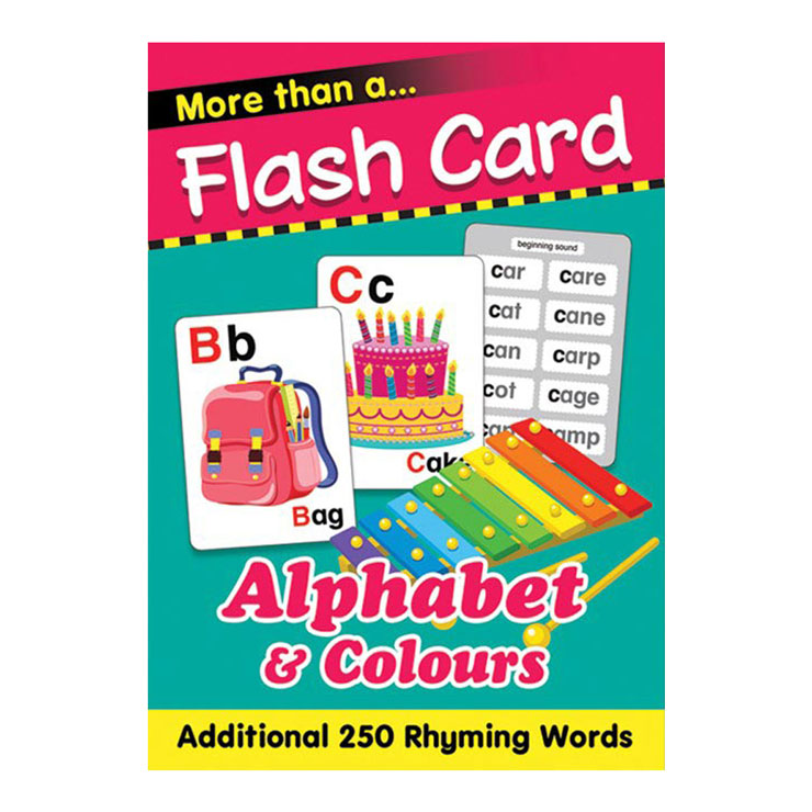 More than A Flash Card: Alphabet & Colors - Books for Kids - Early Learning