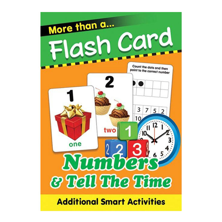 More than A Flash Card: Numbers & Tell The Time - Books for Kids - Early Learning