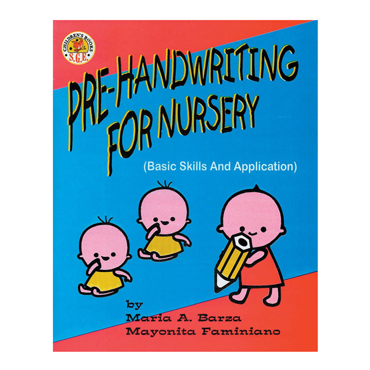Pre-Handwriting for Nursery by Maria Barza & Mayonita Faminiano - Trade Paperback - Preschool Books