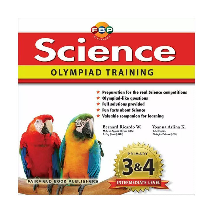 Science Olympiad Training Primary 3 & 4 - Intermediate Level by Bernard Ricardo - Trade Paperback