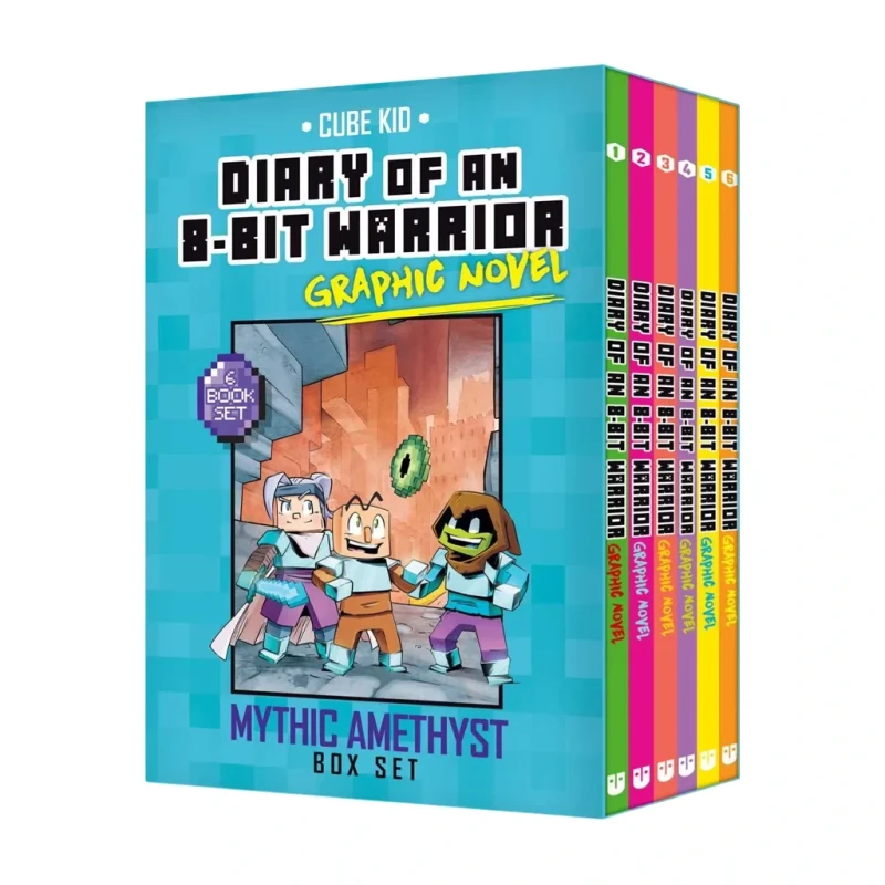 Diary Of An 8-Bit Warrior Graphic Novel Mythic Amethyst Box Set By Cube Kid Trade Paperback