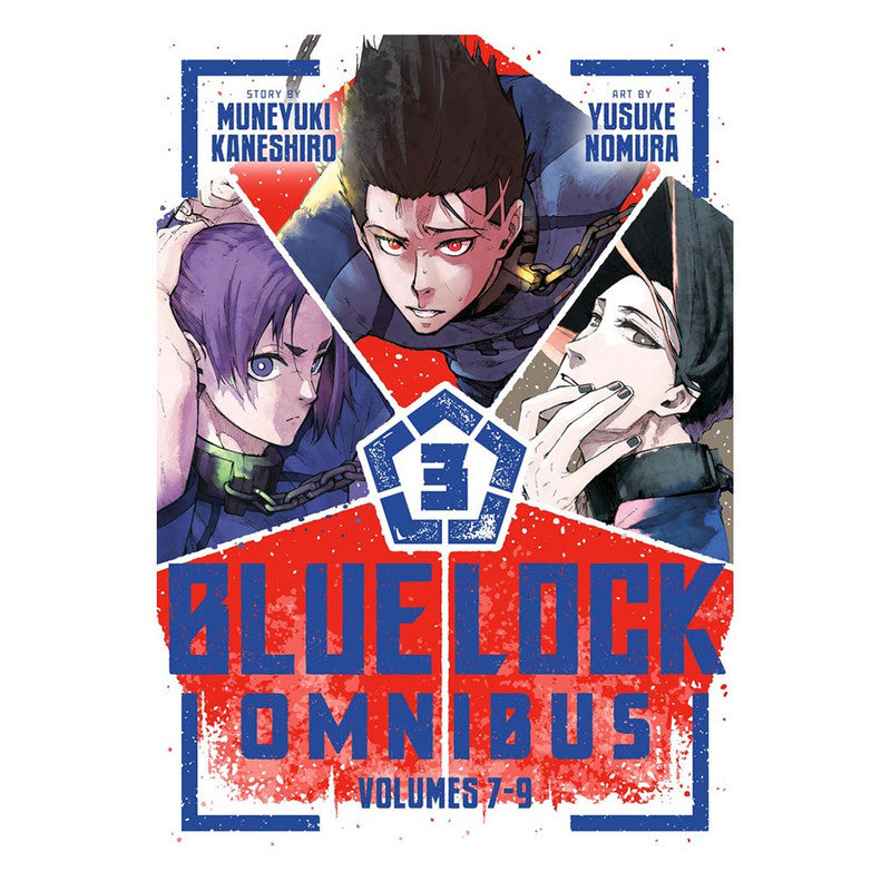 Blue Lock Omnibus 3 (Volume 7-9) by Muneyuki Kaneshiro - Trade Paperback