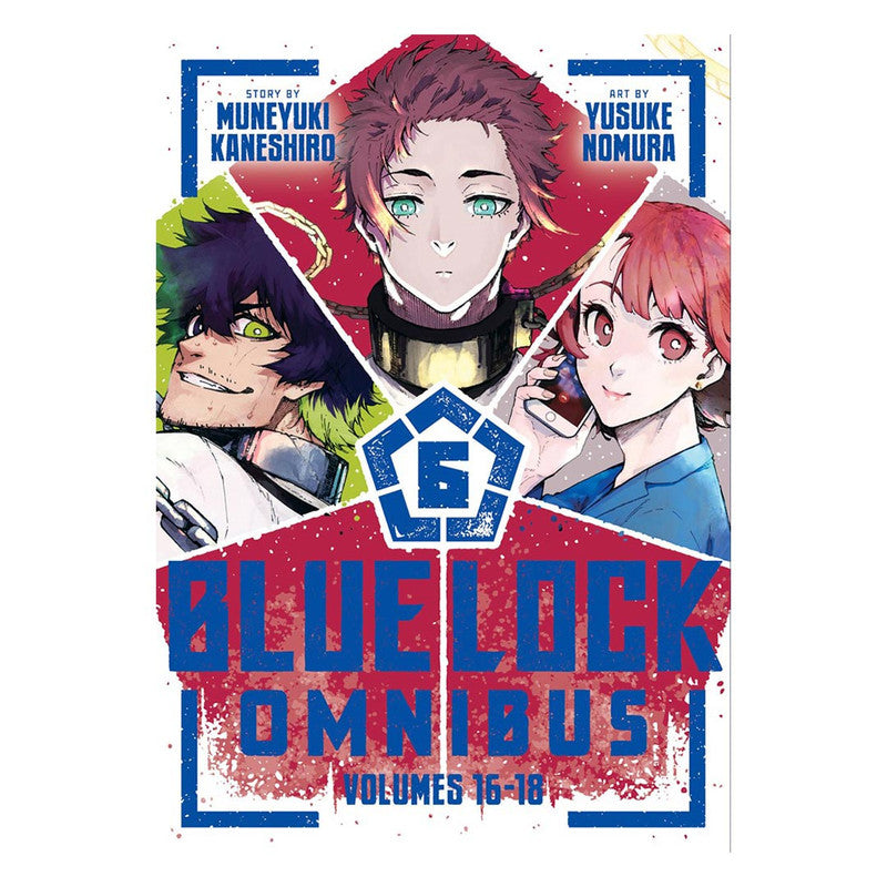 Blue Lock Omnibus 6 (Volume 16-18) by Muneyuki Kaneshiro - Trade Paperback