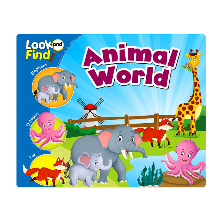 Animal World - Look And Find Trade Paperback By Pegasus