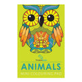 Animals - Mini Adult Colouring Pad Trade Paperback By Pegasus