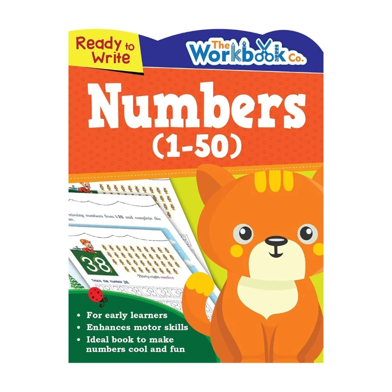 Numbers - 1- 50 : Ready To Write Trade Paperback By Pegasus