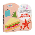 A to Z Learning Shapes and Sizes - Board Book for Kids
