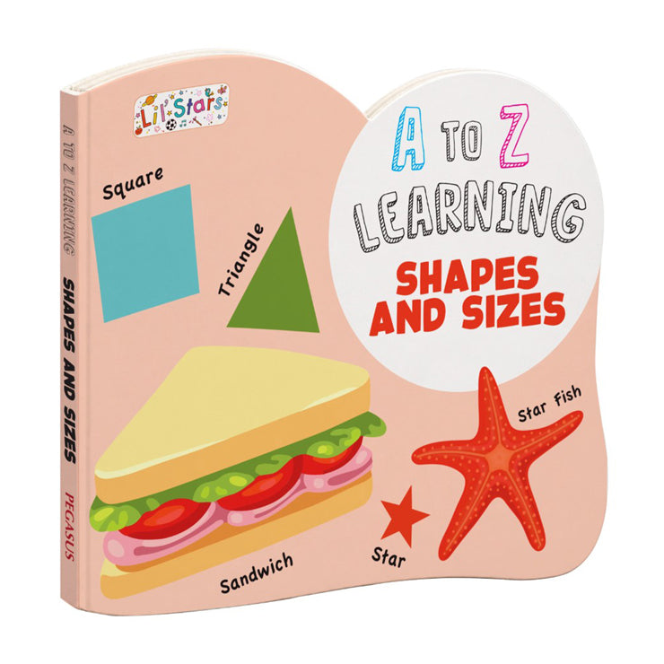 A to Z Learning Shapes and Sizes - Board Book for Kids
