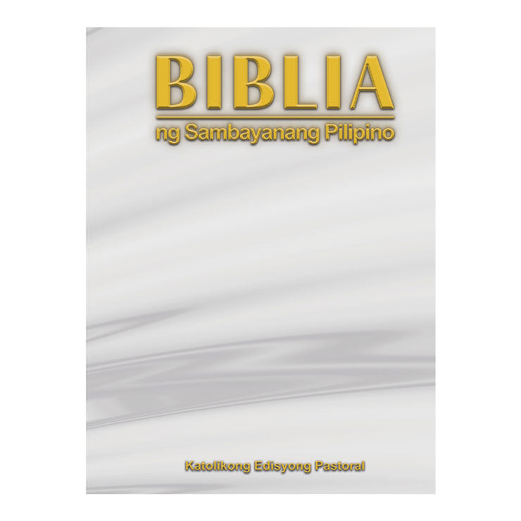 Biblia Ng Sambayanang Pilipino Small New Cover With Index White Hardbound - Religion & Spirituality