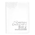 New CCB Large Pu Silver Edge Plain White With Box Hardcover 40 - Religion & Spirituality