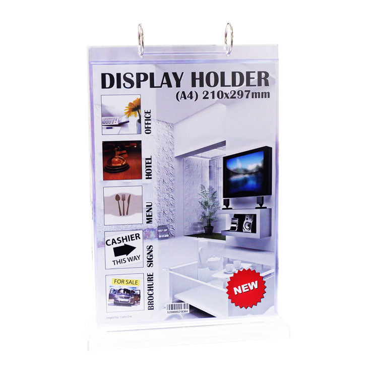 Display Brochure Holder SQ-A4V A4 Flip Vertical - Meeting & Presentation