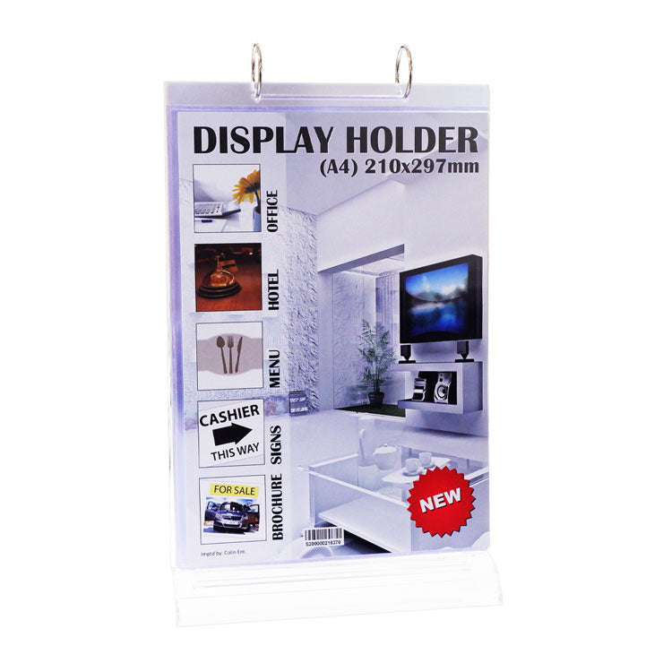 Display Brochure Holder RD-A4V A4 Flip Vertical